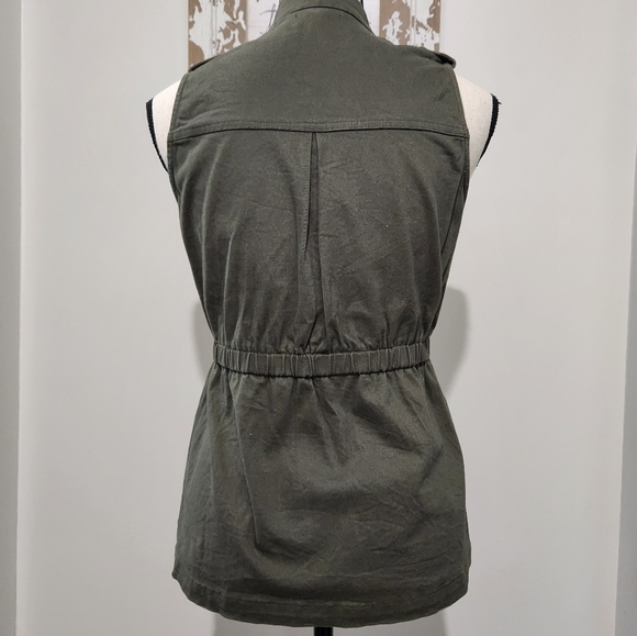 True Craft sz xl olive green sleeveless vest - Picture 2 of 8
